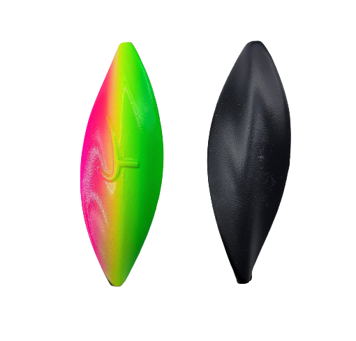 OGLures Twister Sonderedition Pro- Bite- Painted Durchlaufblinker In 7,5 Gr. | Sonderfarbe: Rainbow Black