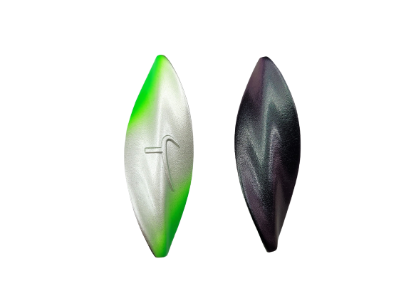 OGLures Twister Sonderedition Pro- Bite- Painted Durchlaufblinker In 7,5 Gr. | Sonderfarbe: Sweetgreen Satin