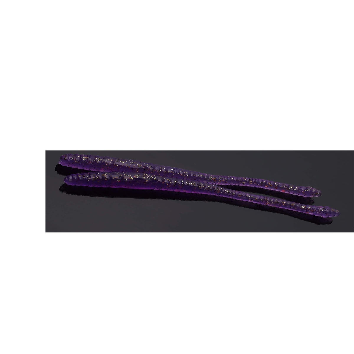 Libra Lures Dying Worm 70mm | Forellenköder Supersoft | Inhalt: 15 Stück | Aroma: Krill | Farbe: 020 / Purple With Glitter