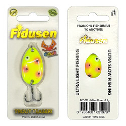 Fidusen Clown Custom Painted – Limitierte Sonder-Edition “CLOWN”- Miniblinker Aus Dänemark In 2,8 Gr. Farbe: Yellow Clown