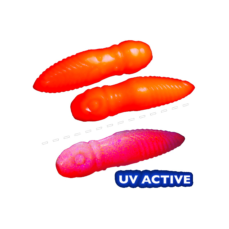 Trout Jara Lury 35 / Forellenköder Mit Knoblaucharoma / Auftreibend – Softbait Für Forelle Und Barsch In 3,5 Cm – Farbe: 706 (UV-aktiv)