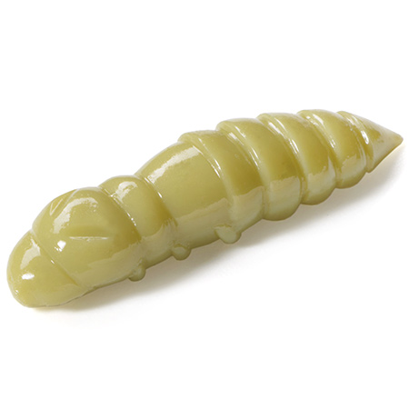 FishUp Pupa Käse 0.9 – Softbait Für Forelle Und Barsch In 2,5 Cm – Farbe: Light Olive