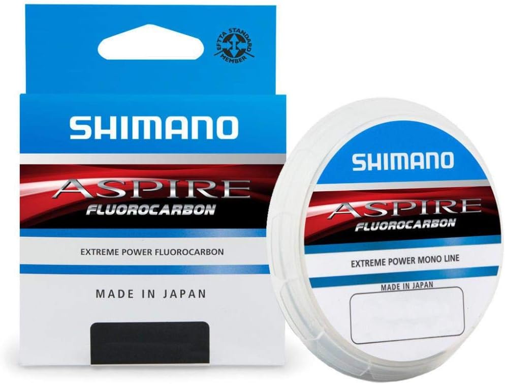 Shimano Aspire Fluorocarbon Vorfachschnur | Schnurlänge: 50 Meter | Durchmesser: 0.20 Mm | Tragkraft: 3 Kg