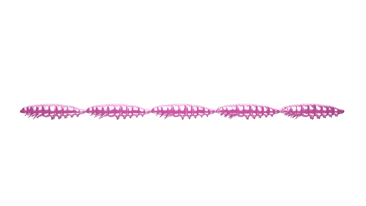 Libra Lures Larva Multi | 25mm | Forellenköder supersoft | Inhalt: 25 Stück | Aroma: Käse | Farbe: 018 Pink Pearl