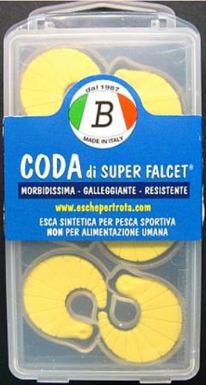 Coda Softbait Gummiköder für Forellen- die Sensation aus Italien in beige / naturfarben