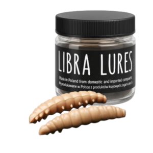 Libra Lures Larva 30mm | Forellenköder Supersoft | Inhalt: 15 Stück | Aroma: Knoblauch | Farbe: 035 / Pellets