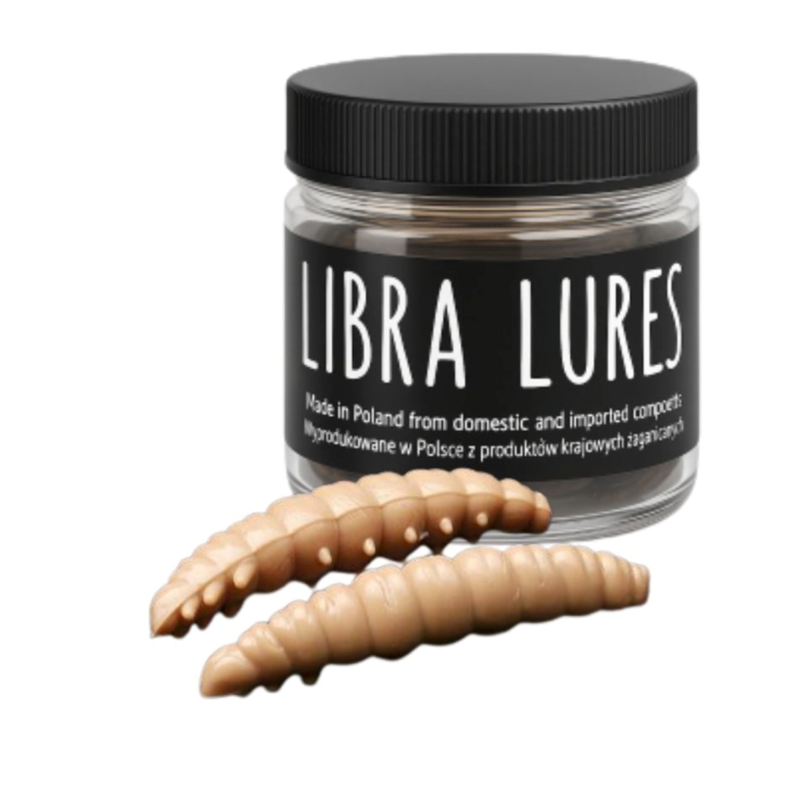 Libra Lures Larva 30mm | Forellenköder Supersoft | Inhalt: 15 Stück | Aroma: Knoblauch | Farbe: 035 / Pellets