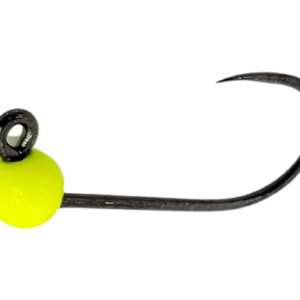 Fertig montierte Tungstenhaken Gurza | Haken in der Größe 4 | ohne Widerhaken | Fluo- Gelb | 0,6 gr. Gewicht pro Haken | Packungsinhalt: 4 Haken