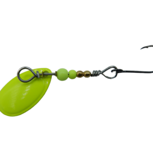 pro-bite Kuss der Schlange KDS - DAS ORIGINAL - in Chartreuse/Ultraleicht- Spinner mit Einzelhaken ohne Widerhaken in 1 gr.