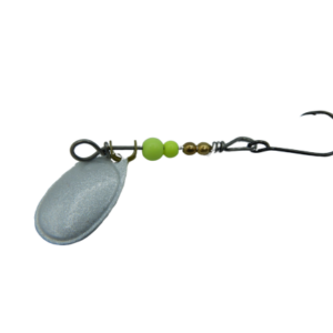pro-bite Kuss der Schlange KDS - DAS ORIGINAL - in Fluo-Perlmutt/Ultraleicht- Spinner mit Einzelhaken ohne Widerhaken in 1 gr.