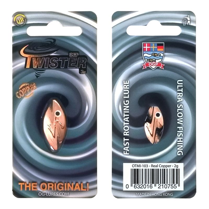 Twister OGP Durchlaufblinker in 2 gr. | Forellenblinker | Farbe: Real Copper